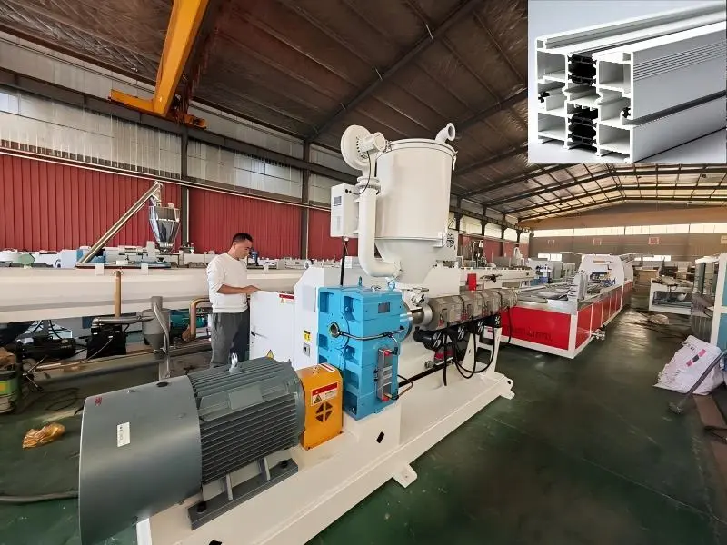 ABS машина за профилиране на прозорци и врати